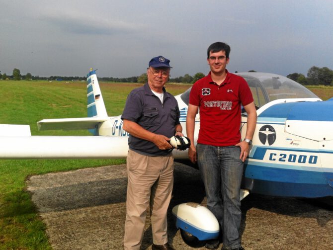 19.6.2012, Stefan Wischmann ist nun unser jüngster Motorseglerpilot