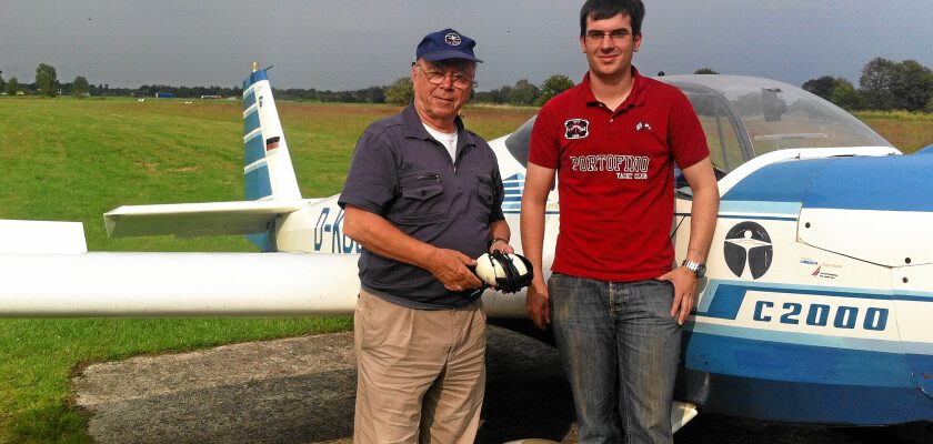 19.6.2012, Stefan Wischmann ist nun unser jüngster Motorseglerpilot